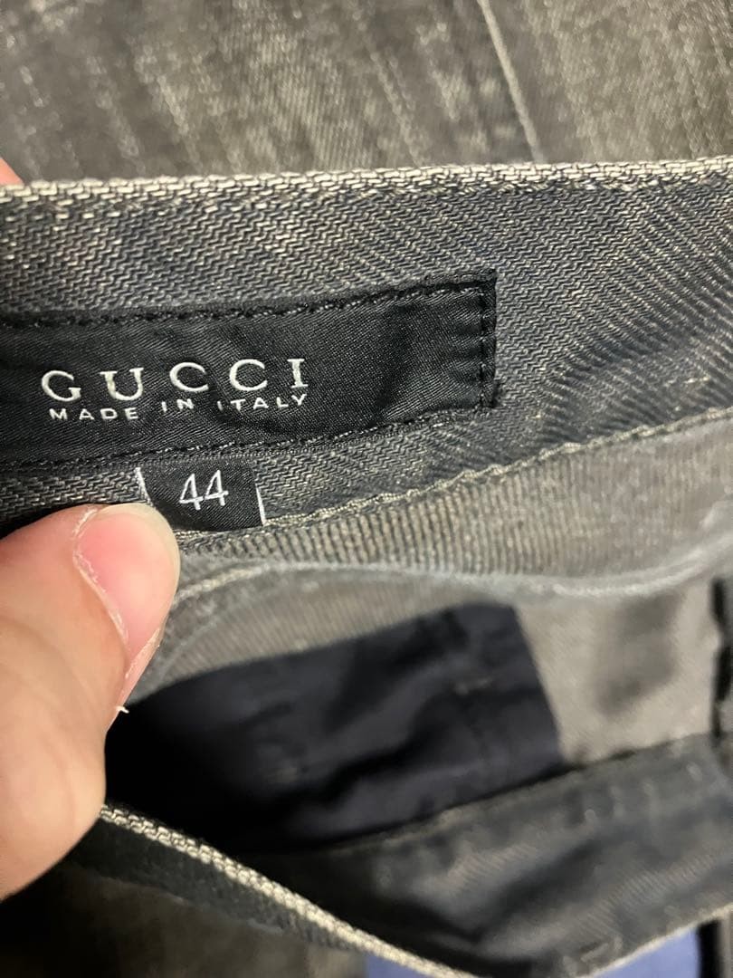 Gucci 13Aw Horsebit Skinny Denim Fade Gray thumbnail 5