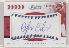 2020 Absolute Baseball Material Signatures Blue 50/99 Dylan Carlson Auto 4f5