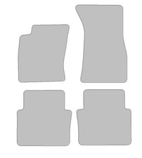 Fußmatten passend für Audi A8 Typ 4E, 400 (Baujahr 2002 - 2010), Robust anthrazi