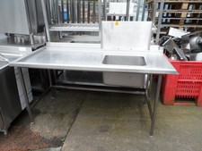 Stainless Steel Pass Through Dishwasher Sink 1800 mm Left Hand Side £300 + Vat