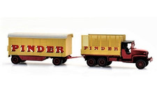 CAMION GMC 353 PINDER AVEC REMORQUE ARTITEC - REF 316086 -ECH TRAIN 1/160 - NEUF