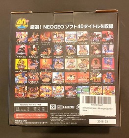 SNK NEO GEO Mini Japanese Version Arcade Game - 40 Games Included - NEW/UNOPENED