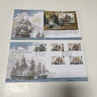 GB - JERSEY 2005 Bi-Centenary of the Battle of Trafalgar SG 1247-1251 FDC x 2