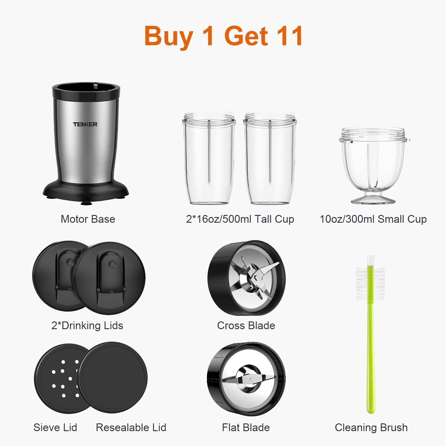 850W Personal Food Processors Smoothie Blender Juicer 2L Vegetables Fruit Mixer