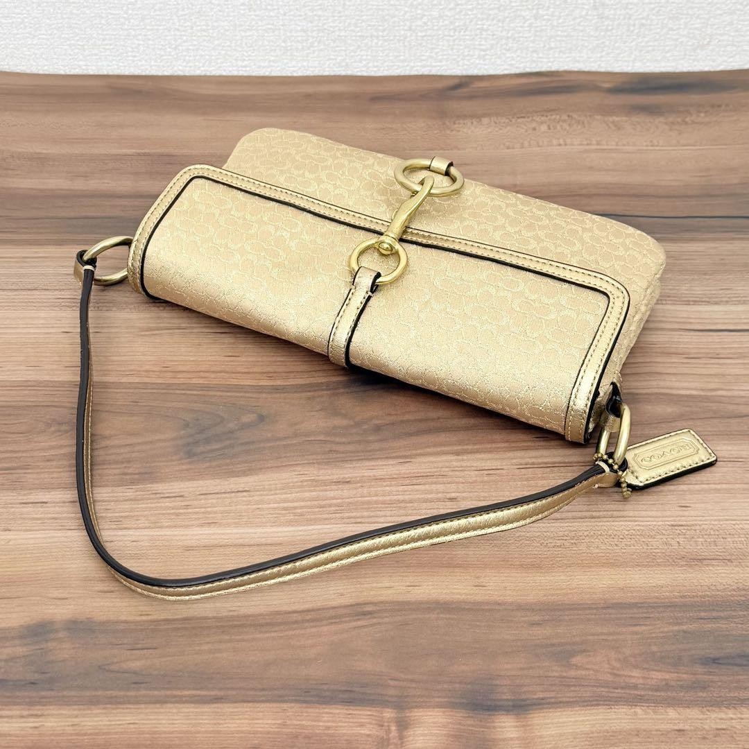 Coach Mni Signature Hook Demi Pouch F34 | eBay