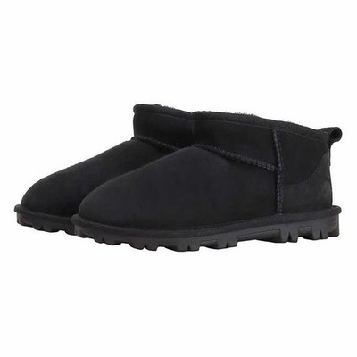 Kirkland Signature Kids Size 4 Shearling Ankle Boot, Black, New in Box