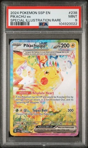 Pikachu EX PSA 9 - 238/191 - Special Illustration Rare - Surging Sparks- Pokemon