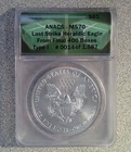 2021 Type 1 BU American Silver Eagle ANACS MS70 (014)