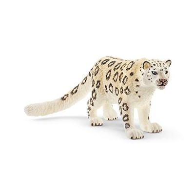 Schleich Wild Life Realistic Prowling Snow Leopard Figurine - Intricately