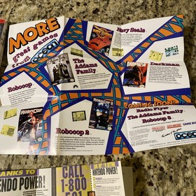 Nintendo NES The Addams Family *senza manuale* con poster RoboCop Wow look raro