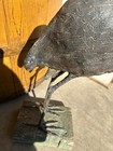 Antique Old Folk Art Paper Mache Heron Crane Bird  statue 31” primitive — photo 10