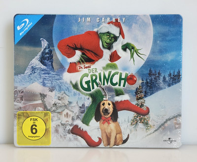 How The Grinch Stole Christmas Der Grinch Blu-ray German Import SteelBook, NEW