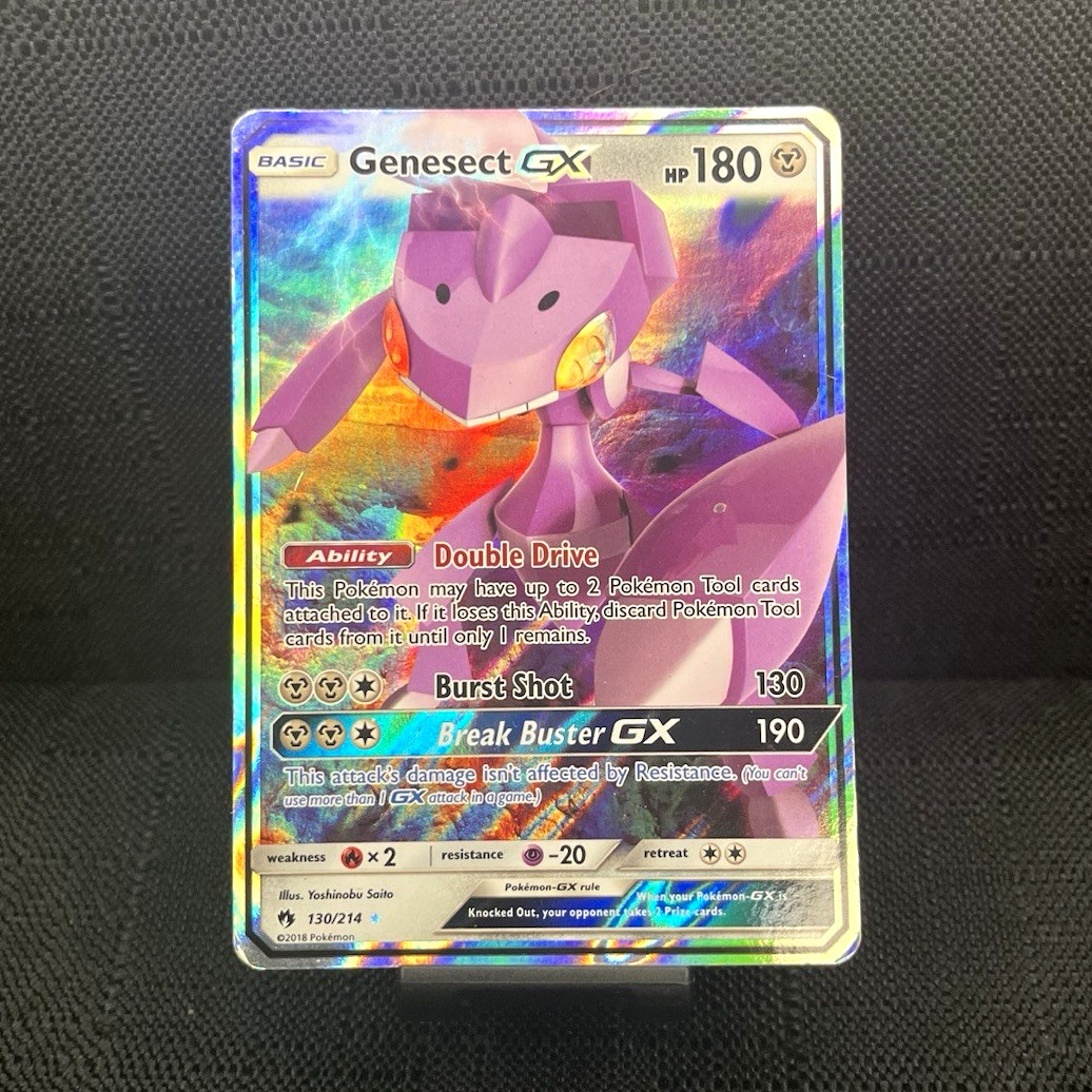 Genesect GX Full Art Holo Ultra Rare SM-Lost Thunder 130/214 2018 180 HP