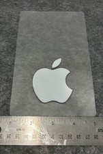 Apple Logo Sticker, OEM, White 2x2.5 inches, Single