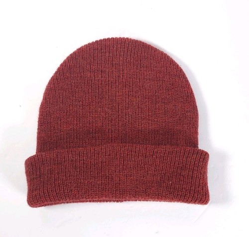 Banana Republic extra feine italienische Merinowolle Beanie Mütze rostrot