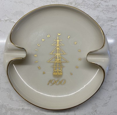 American Export Porcelain Ashtray- Lenox China 1960