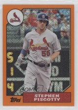 2017 Topps Silver Pack 1987 Design Chrome Orange 23/99 Stephen Piscotty 0t2