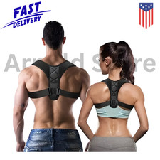 True Fit Posture Corrector Belt Adjustable Back Brace Straightener For Men Women