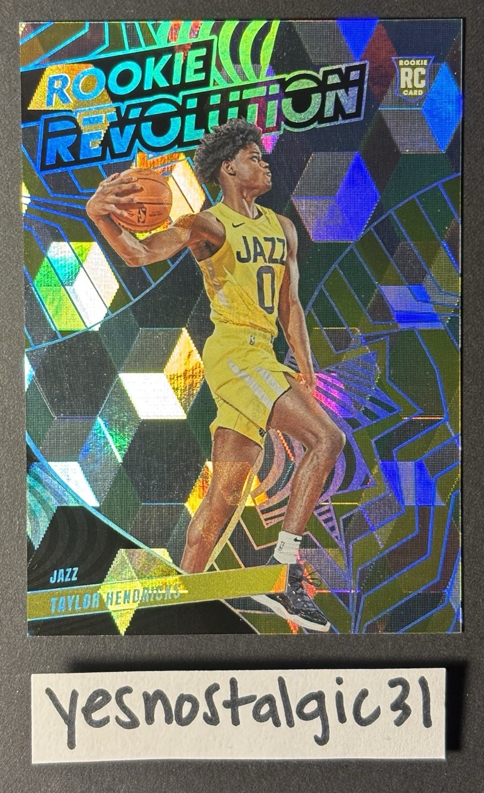 2023-24 Revolution Taylor Hendricks Rookie RC Cubic #47/50 Utah Jazz Grizzlies