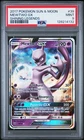 2017 POKEMON SUN & MOON SHINING LEGENDS #39 MEWTWO GX PSA 9