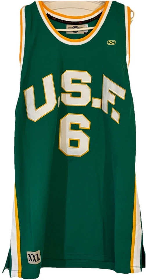 Bill Russell USF #6 SF Hardwood Legends Throwback Jersey Men's Size 2XL NWT - Image 2 of 4