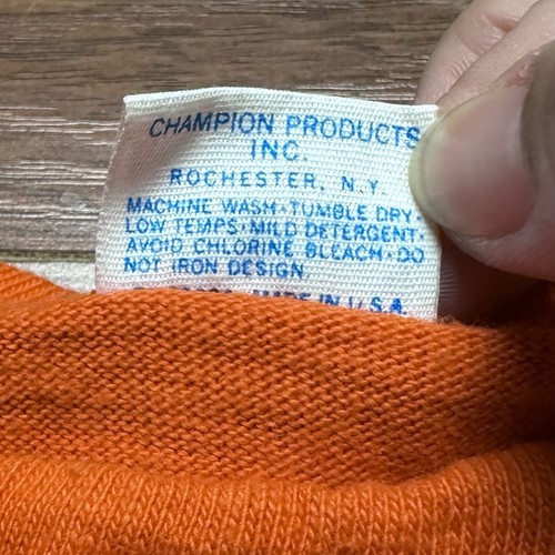 Vtg University of Texas Longhorns Champion UT Longhorns Shirt M USA 70s S/S Tee - Picture 4 of 10