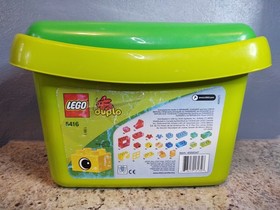Retired 2009 LEGO Duplo 5416-2 Brick Box-Green tub with lid & Dalmatian-complete