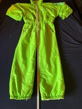 Elho freestyle true vintage 80s / 90s Ski Anzug Größe 48 Neon Grün- Top Zustand 