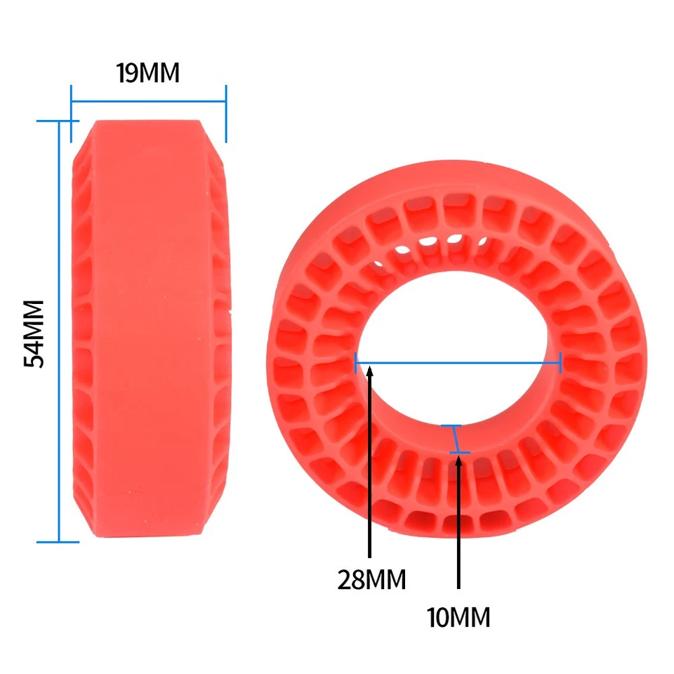 1.0in Silicone Rubber Inserts Tires Set Waterproof For 1/18 TRX4M 1/24 Axial - Bild 3 von 4