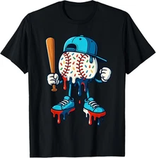 Baseball Lifestyle 101 Apparel Youth and adults Baseball Drip Icecream T-Shirt
