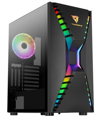 Aerocool Cronus ARGB Mid Tower Gaming Gehäuse | Tempered Glass Case | Mesh-Front