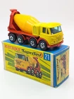 MATCHBOX LESNEY Superfast 21d Foden Cement Mixer Truck very near MIB vintage toy
