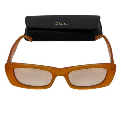 Cos Narrow Orange Cat Eye Sunglasses Size OS