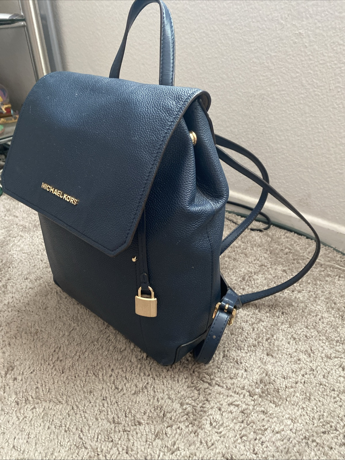 MICHAEL KORS Backpack/Leather/BLK/Solid color/35F… - image 3