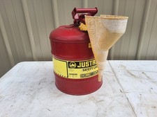 Justrite 5 Gallon Type I RED Safety Can for Diesel or Gas 7150110