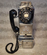 Automatic Electric Company 1950s Vintage Rotors Pay Phone 3 Coin 