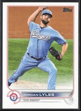 2022 Topps Gold Jordan Lyles Texas Rangers #376