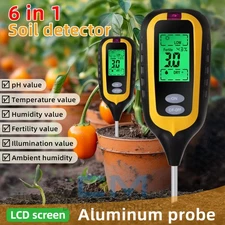 New Digital PH Soil Tester Water Moisture Temperature Sunlight Test Meter Plant
