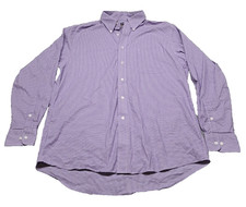 Chaps Shirt Mens Large Dress Button Up Down Long Sleeve Casual Comfort Stretch