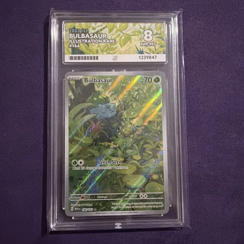 Pokémon TCG Bulbasaur Holo Illustration Card 166/165 Ace 8 NM/MT