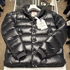 Moncler Lule Giubbotto Maya Black Shiny Down ...