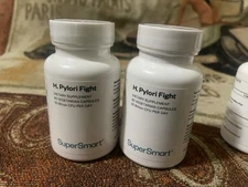 Lot of 2 60ct SuperSmart H. Pylori Fight 20 Billion CFU per Day Probiotic 10/27