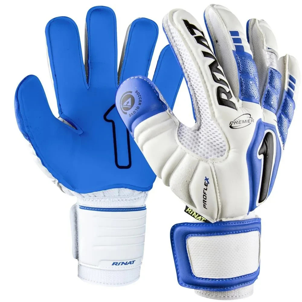 New RINAT UNO PREMIER NRG SPINES SEMI SOCCER GLOVE Size 8