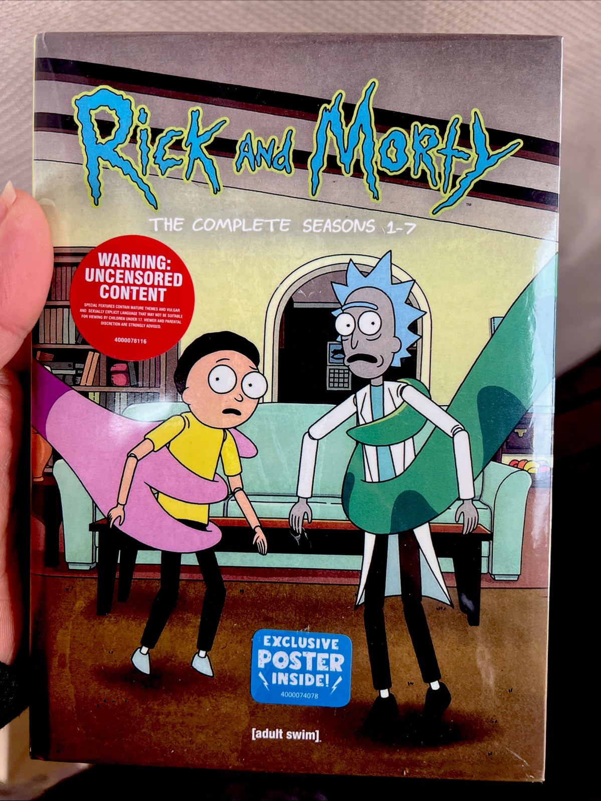 Rick and Morty Complete Series, Seasons 1-7 DVD, 7-Disc