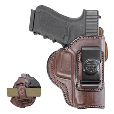 Maxx Carry 4-Way Leather Gun Holster, OWB/IWB, Fits Walther, Canik, FN, HK, SIG