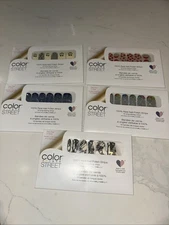 Color street Nail Strip Lot Of 5 Boo Crew Throwing Shade Ice To Meet You (10)
