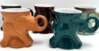 FRANKOMA Pottery Political Mugs GOP Elephant '72 '74 '80 ' '85 '90  Reagan Bush