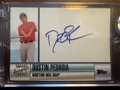 スポーツ選手 Dustin Pedroia 1/1 Autograph Patch 2006 Topps - Autographs Dustin Pedroia #TA-DP (AU, RC) for sale