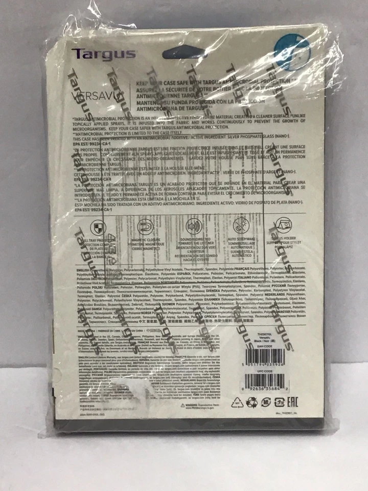 Targus VersaVu Antimicrobial Carrying Case for 10.9" To 11" Apple iPad THZ907GL - Image 2 of 2