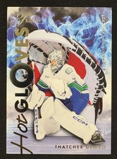 2025-26 UD Flair Hockey Thatcher Demko Hot Gloves Insert SP 1:125 Packs